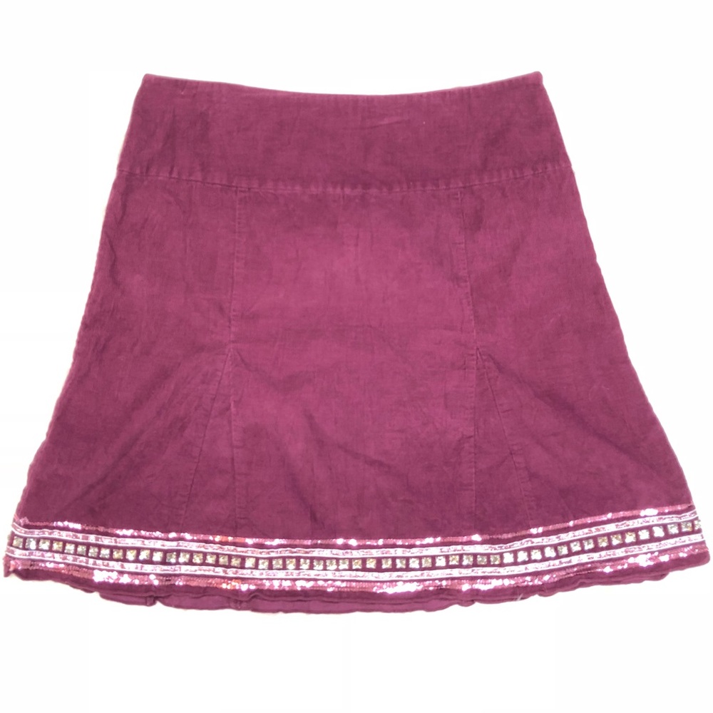 American Eagle Outfitters Burgundy Skater Skirt